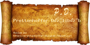 Prettenhoffer Délibáb névjegykártya
